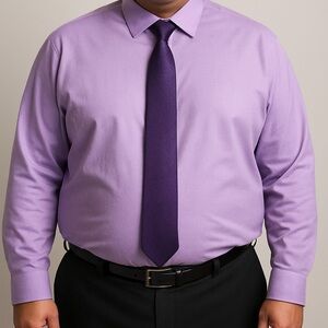 Alfani Purple Dress Shirt & Perry Ellis Tie